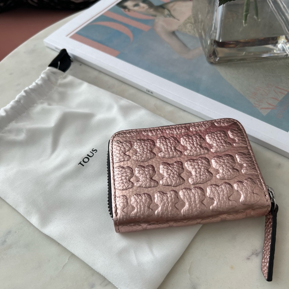Tous Sherton Medium Leather Change Purse Wallet